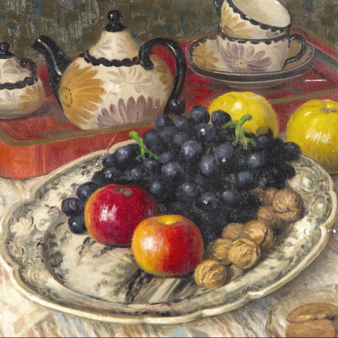 Maurice Siéron - Still Life with Fruit Platter